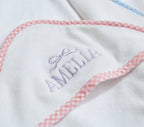 Zsa Zsa & LoLLi - Hooded Terry Cloth Towel Bath Set - Gingham: Blue