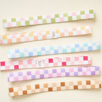 The Darling Effect - Stay-Put Towel Band-Check Blue