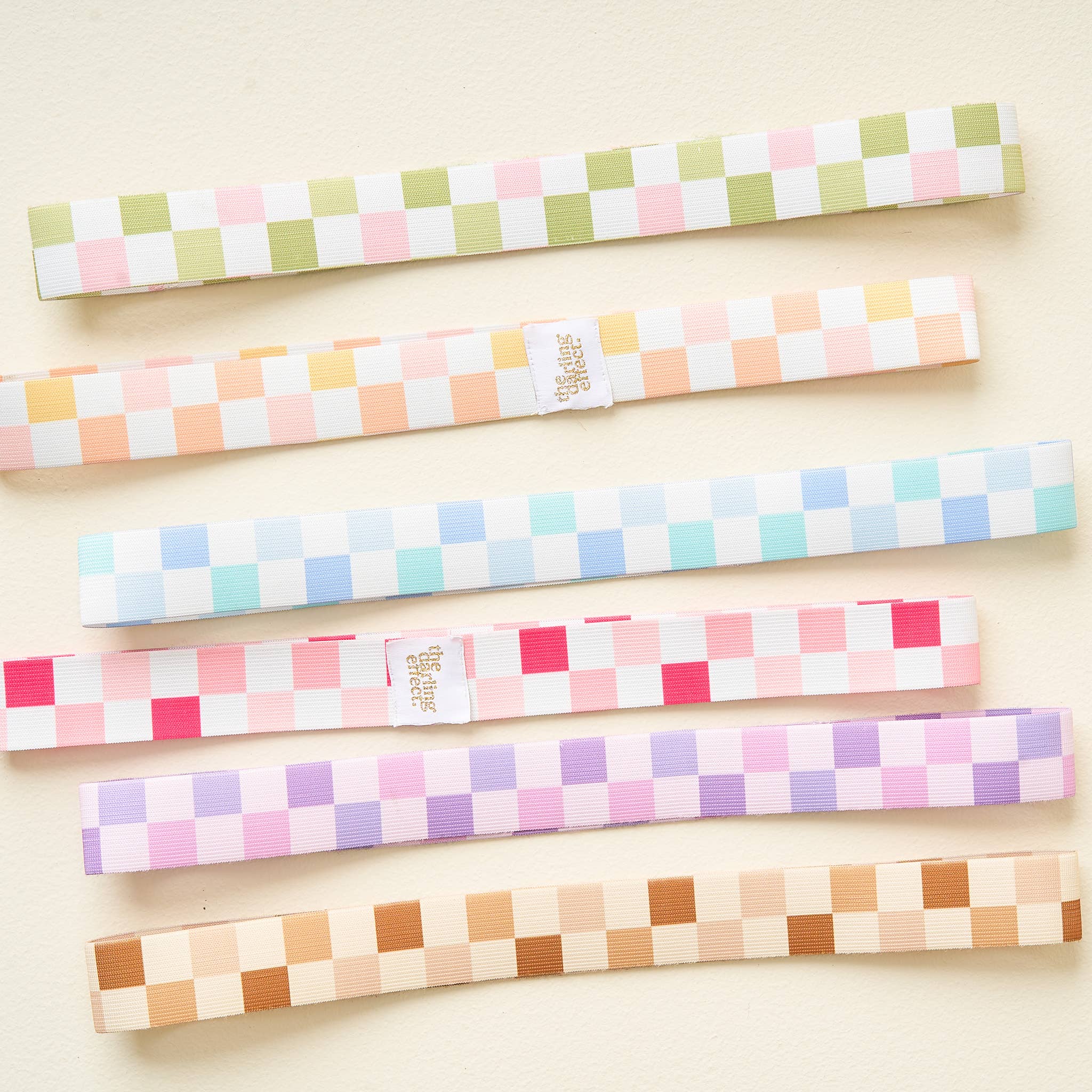 The Darling Effect - Stay-Put Towel Band-Check Blue