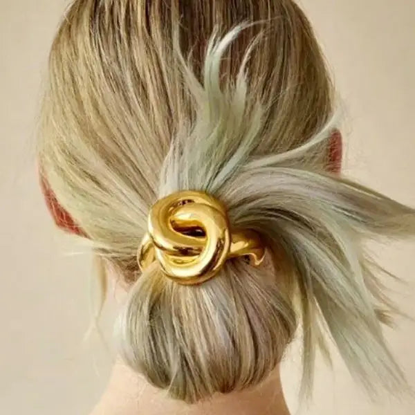 Gold Knot Hair Tie