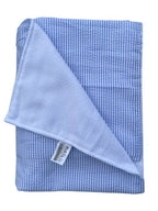 Zsa Zsa & LoLLi - Beach Towel, Seersucker, Monogram, Embroidery: Blue