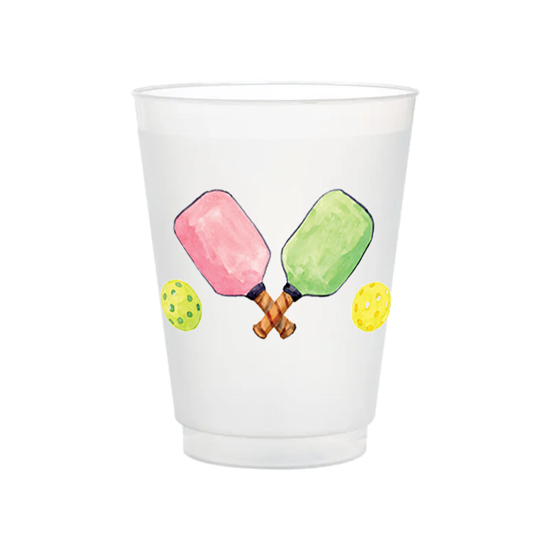 Taylor Paladino - Pickleball Frosted Cups | Set of 6