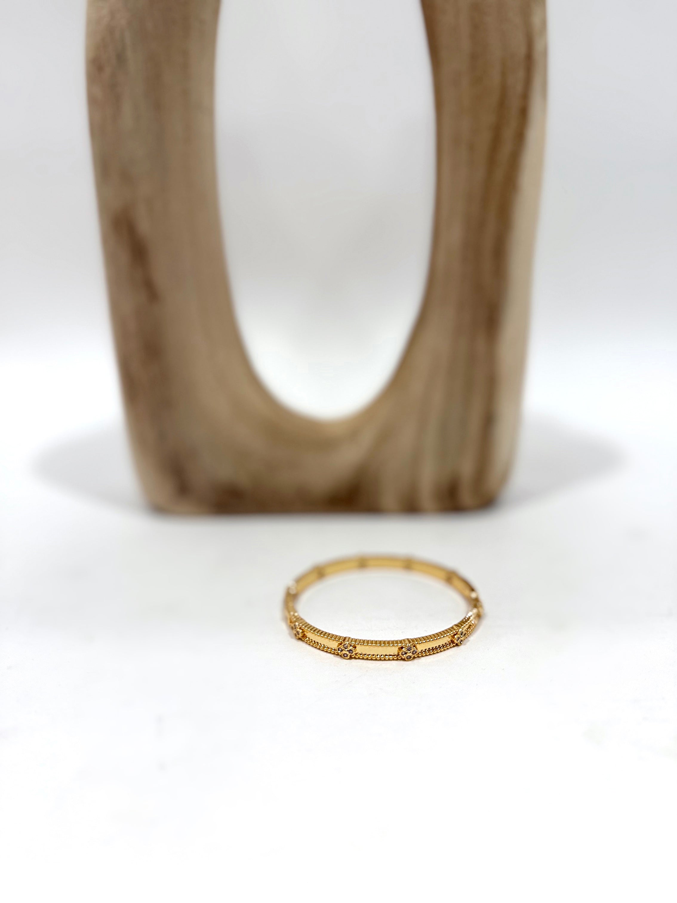 Caroline Hill - Claire Clover Cuff Bracelet