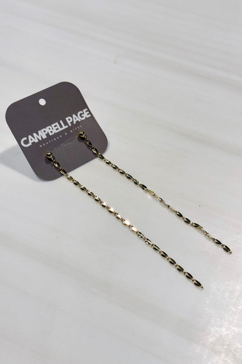 18k Gold Drop Earrings