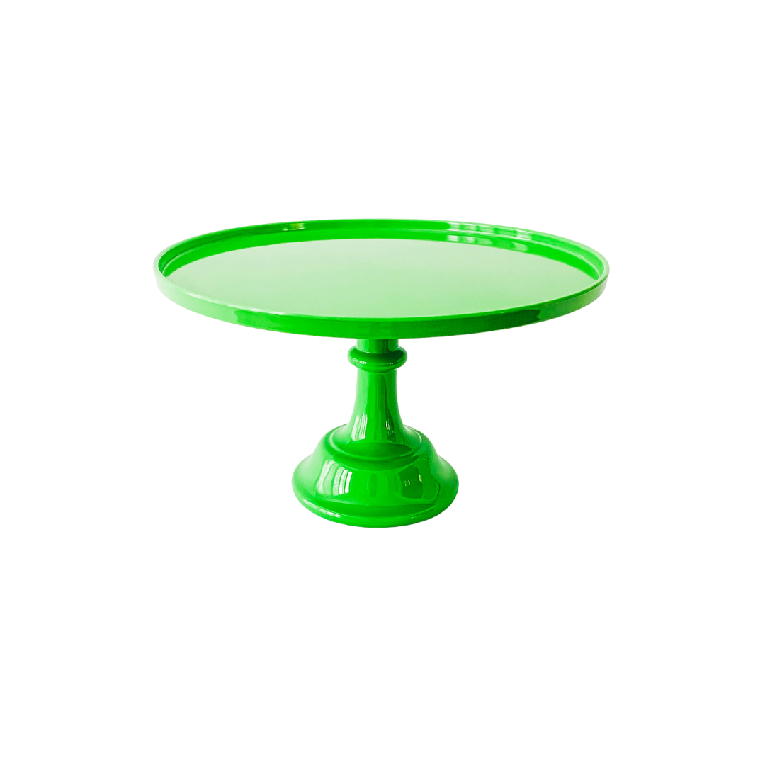 Sprinkles & Confetti Party Supplies - Kelly Green Pedestal Cake Stand | Bright Cake Display!