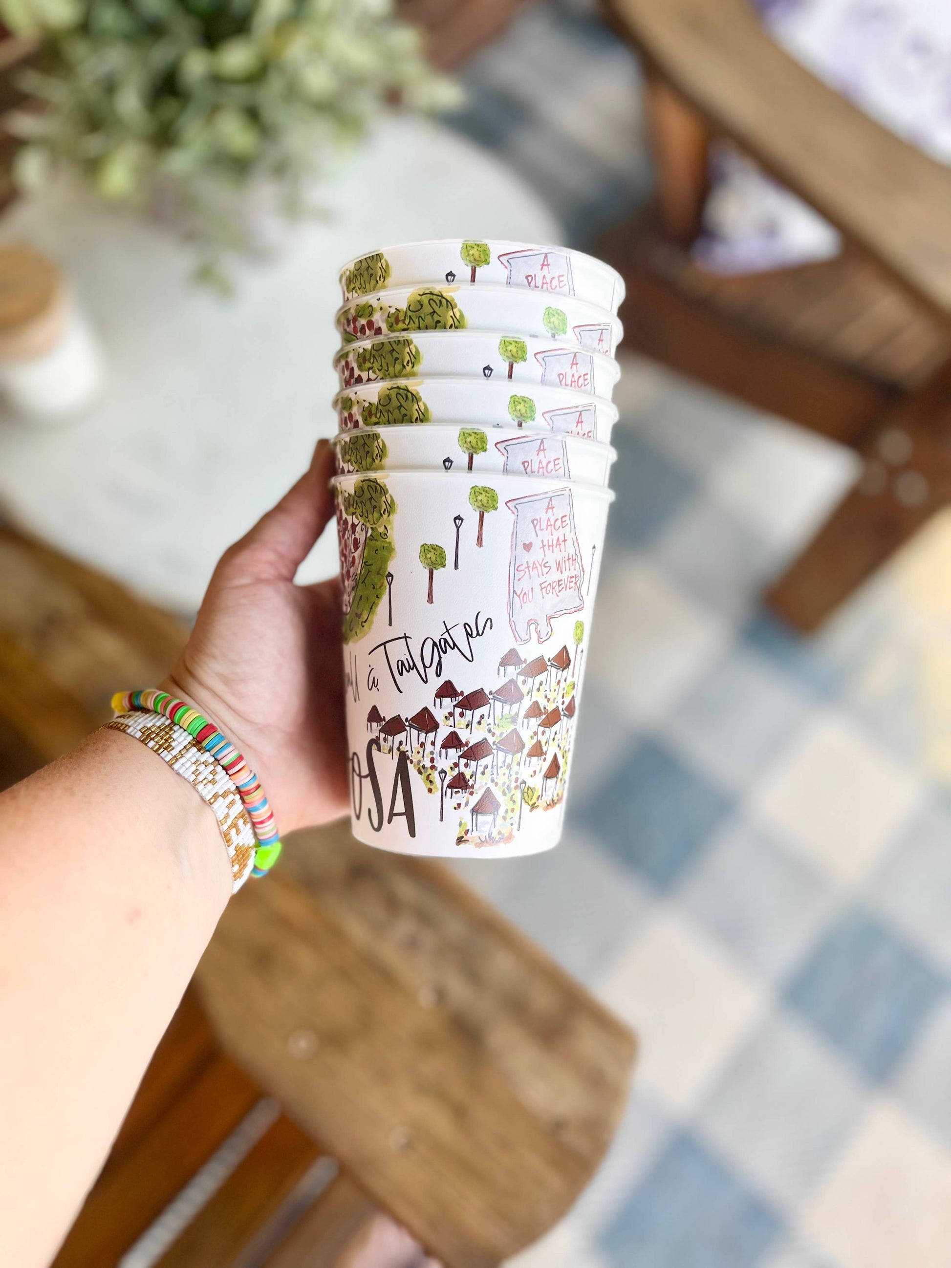 Happy By Rachel, LLC - Tuscaloosa Reusable Cups, college tailgating, gifts, alumni: Unwrapped