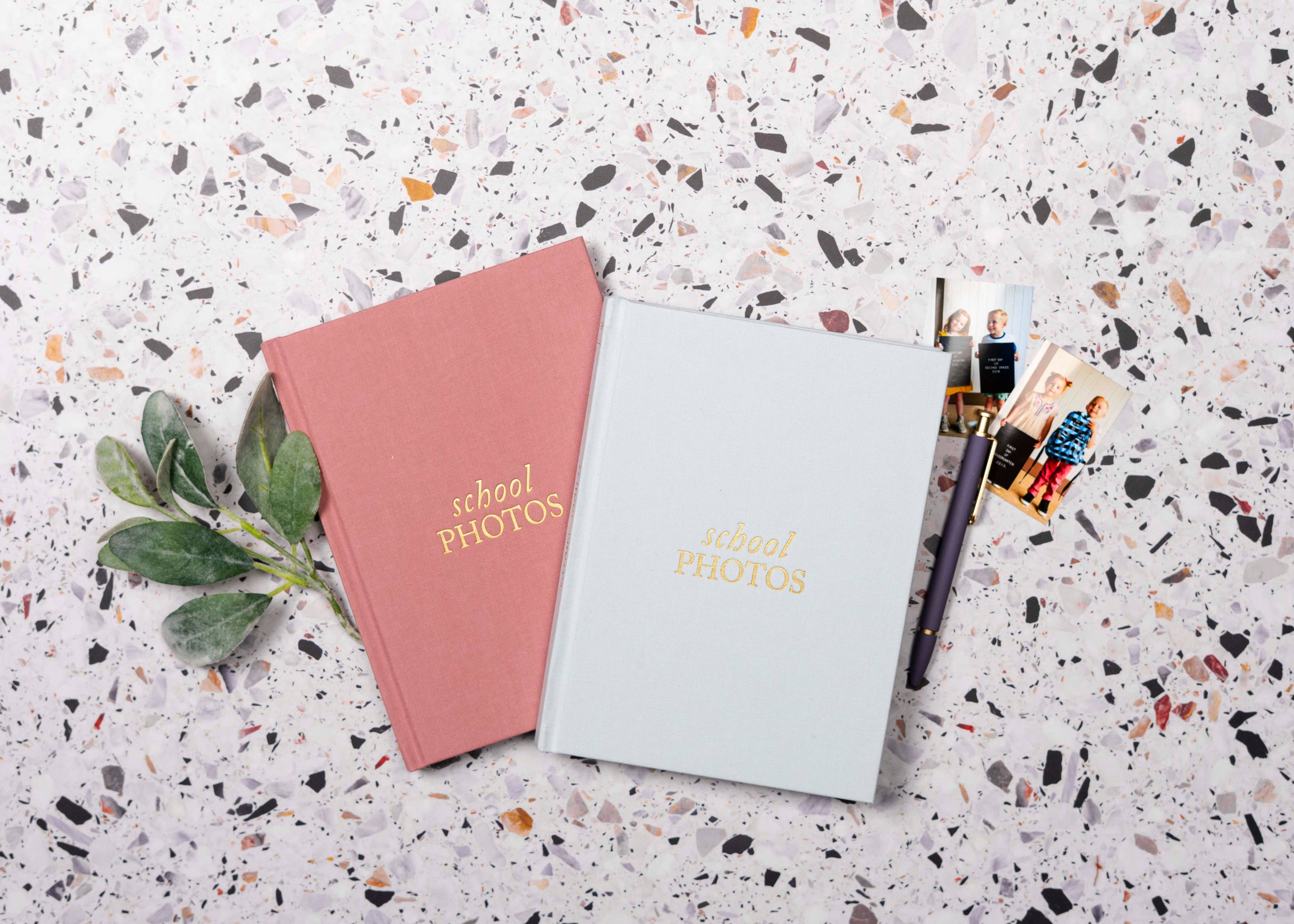 Duncan & Stone Paper Co. - School Memory Book | Durable School Photo Book: Blue