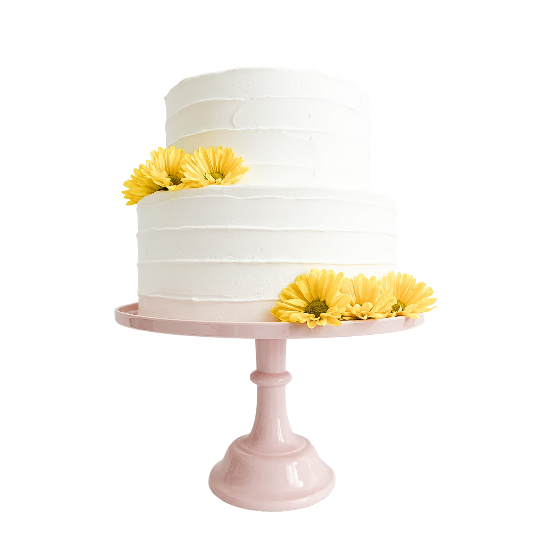 Sprinkles & Confetti Party Supplies - Light Pink Melamine Cake Stand | Cupcake Stand