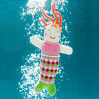 Petit Ami & Zubels - Penny the Mermaid Knit Doll: 7" Rattle