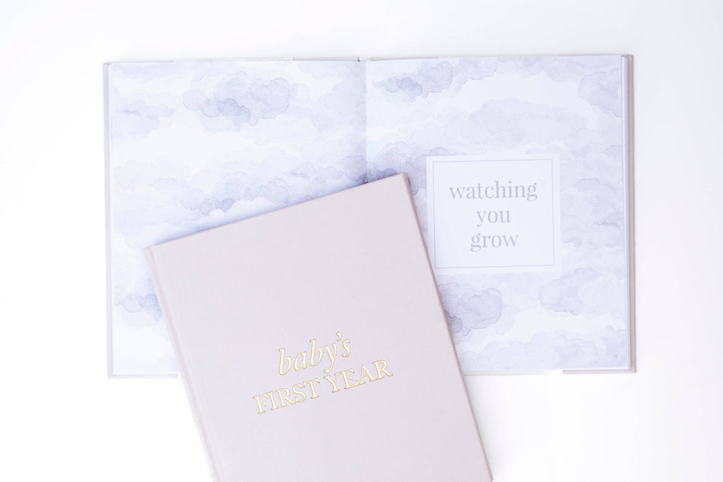 Duncan & Stone Paper Co. - Baby's First Year Memory Book & Photo Album | Mother's Day: Sky Blue