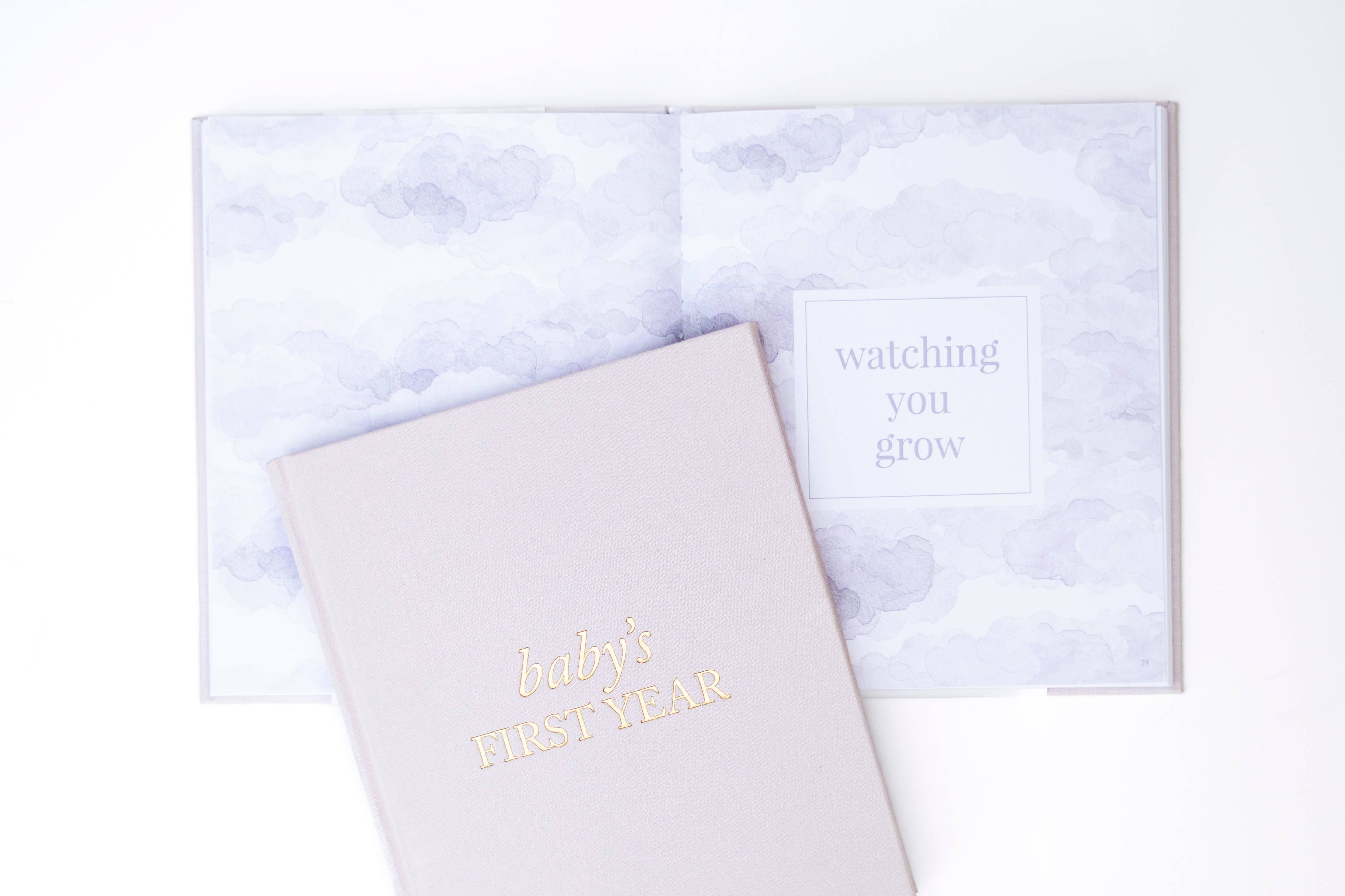 Duncan & Stone Paper Co. - Baby's First Year Memory Book & Photo Album | Mother's Day: Sky Blue