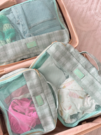 KENZKUSTOMZ - 3 Piece Packing Cube Set: Coral
