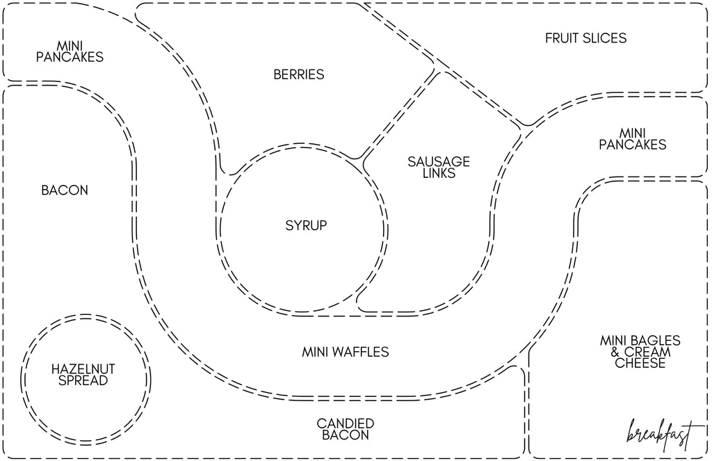 11 x 17 Charcuterie Map Insert Set of 10