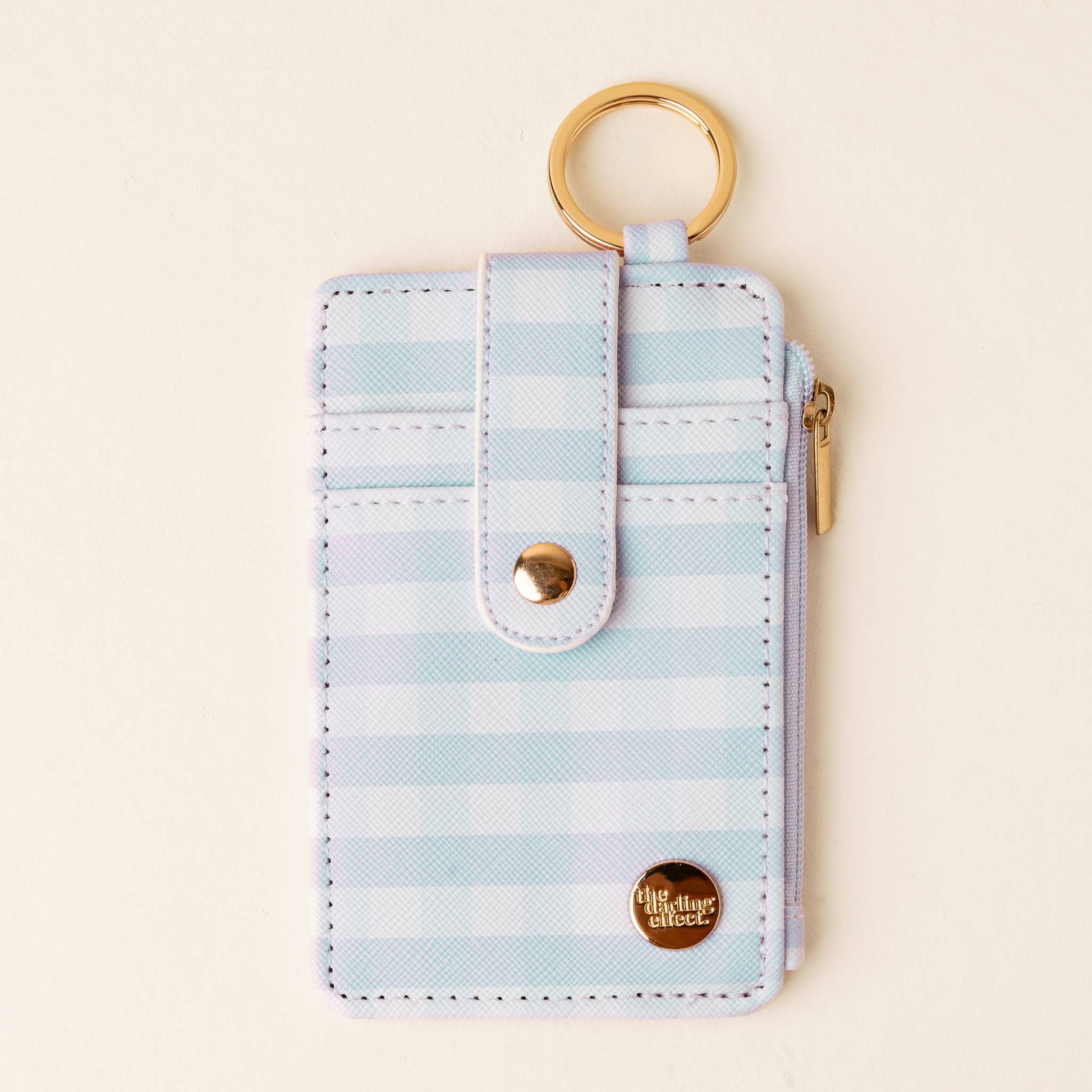 The Darling Effect - Keychain Wallet-Gingham Blue