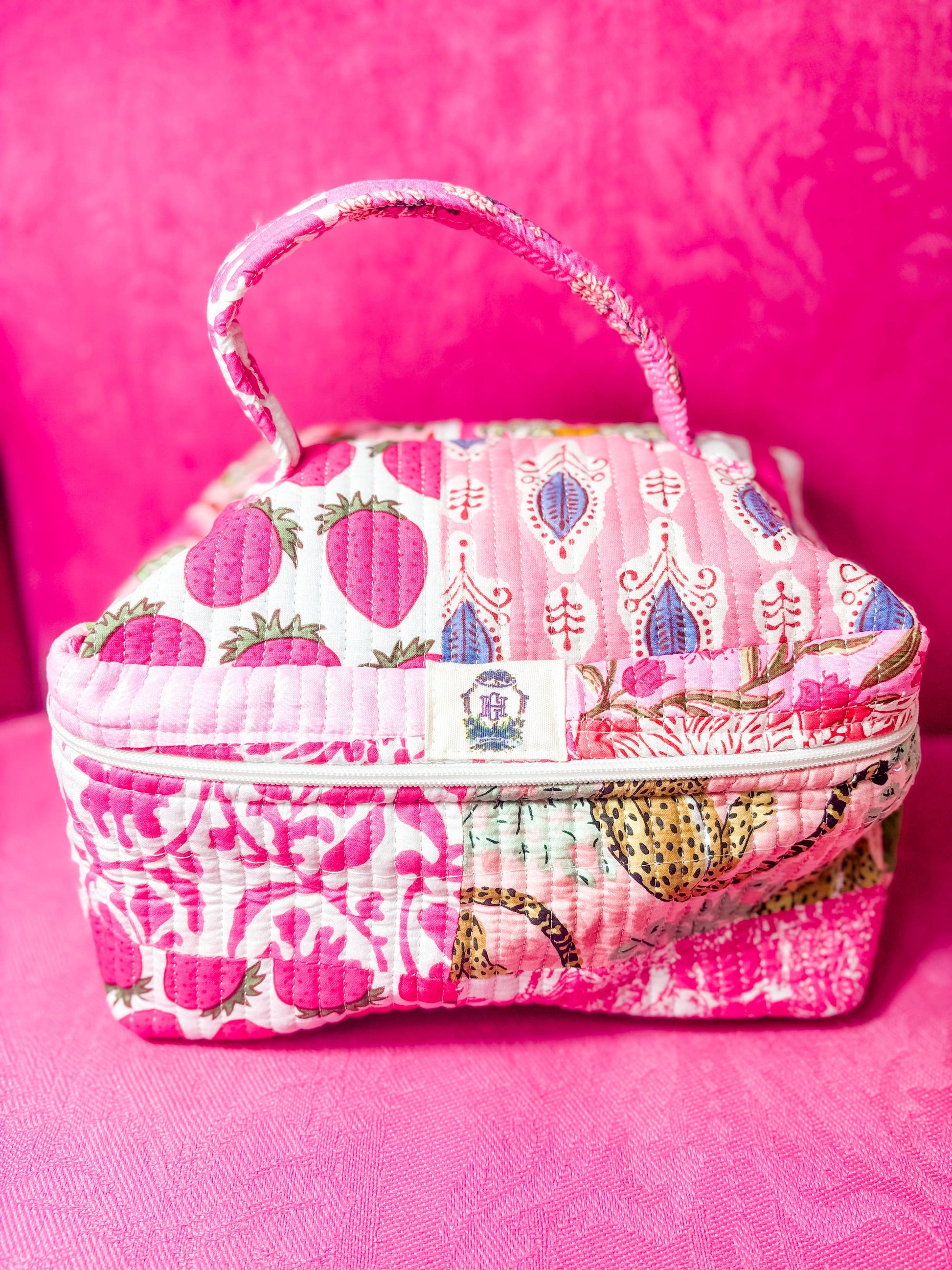 Heart of Grace - Pink City | Quilted Cosmetic Bags-set of 3