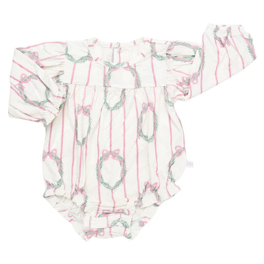 Girls Sugarplum Wreath Bamboo Bubble