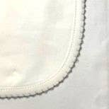 Zsa Zsa & LoLLi - Receiving Blanket (Picot Trim) Baby Gift, Embroidery, Mono: Blue