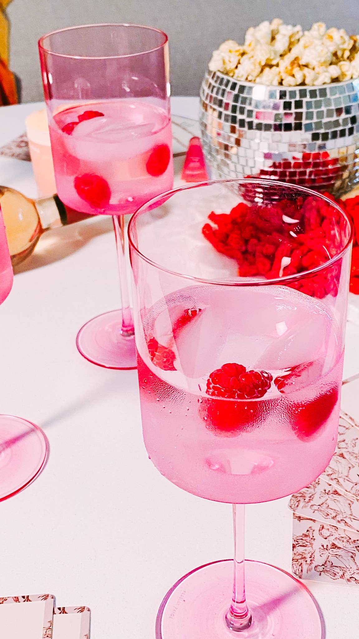 Light Pink Wine Glass set of 2