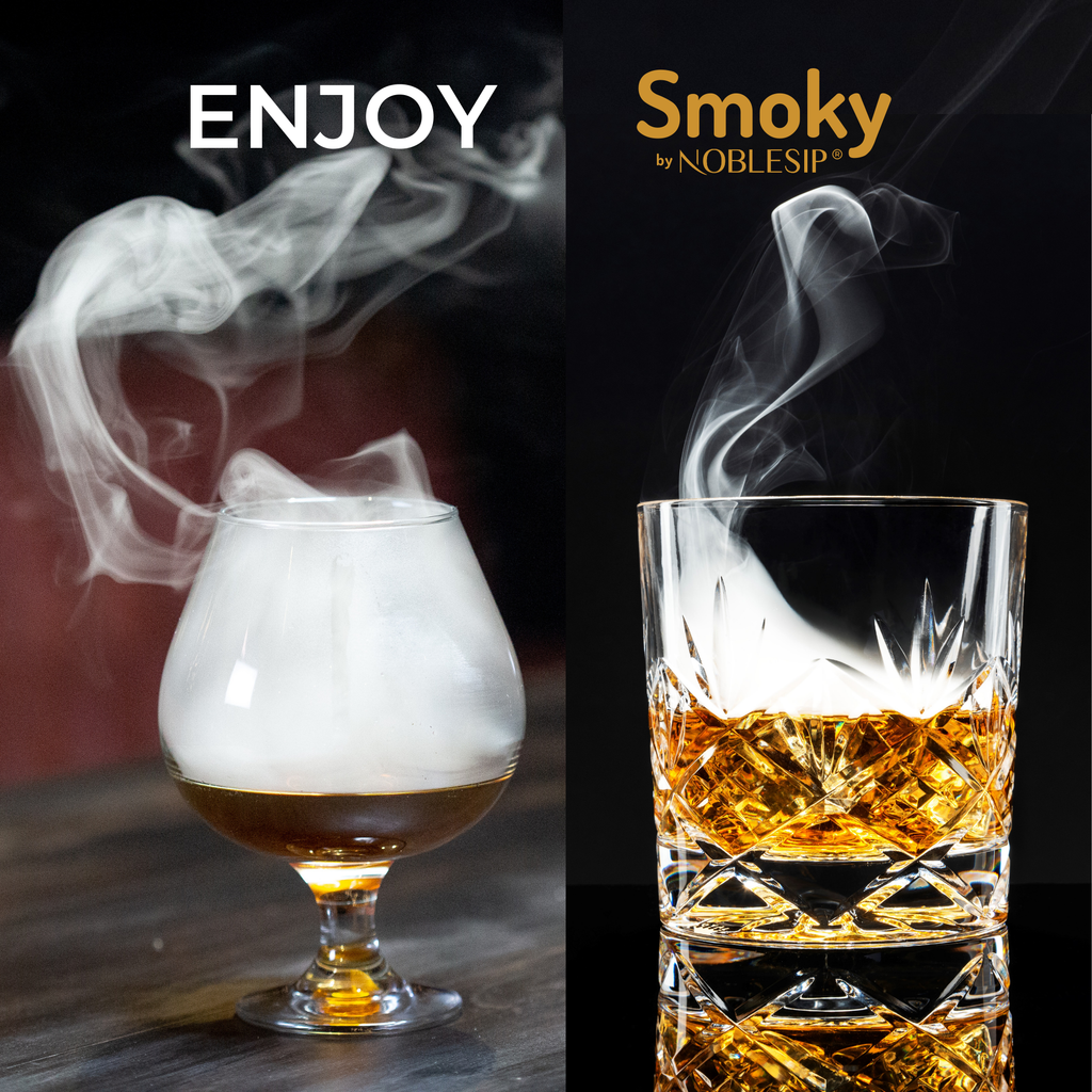 NOBLESIP - Whiskey Cocktail Smoker Kit, Men Gift Set. Father's day gift: No Personalization