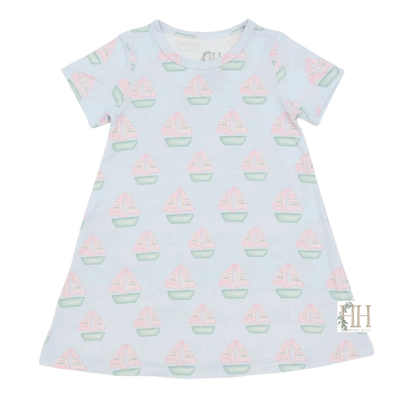 Girls Sailboat Bamboo Dress