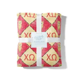 Chi Omega Flannel Fleece Blanket