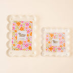 The Darling Effect - Square Scalloped Acrylic Frame-Clear