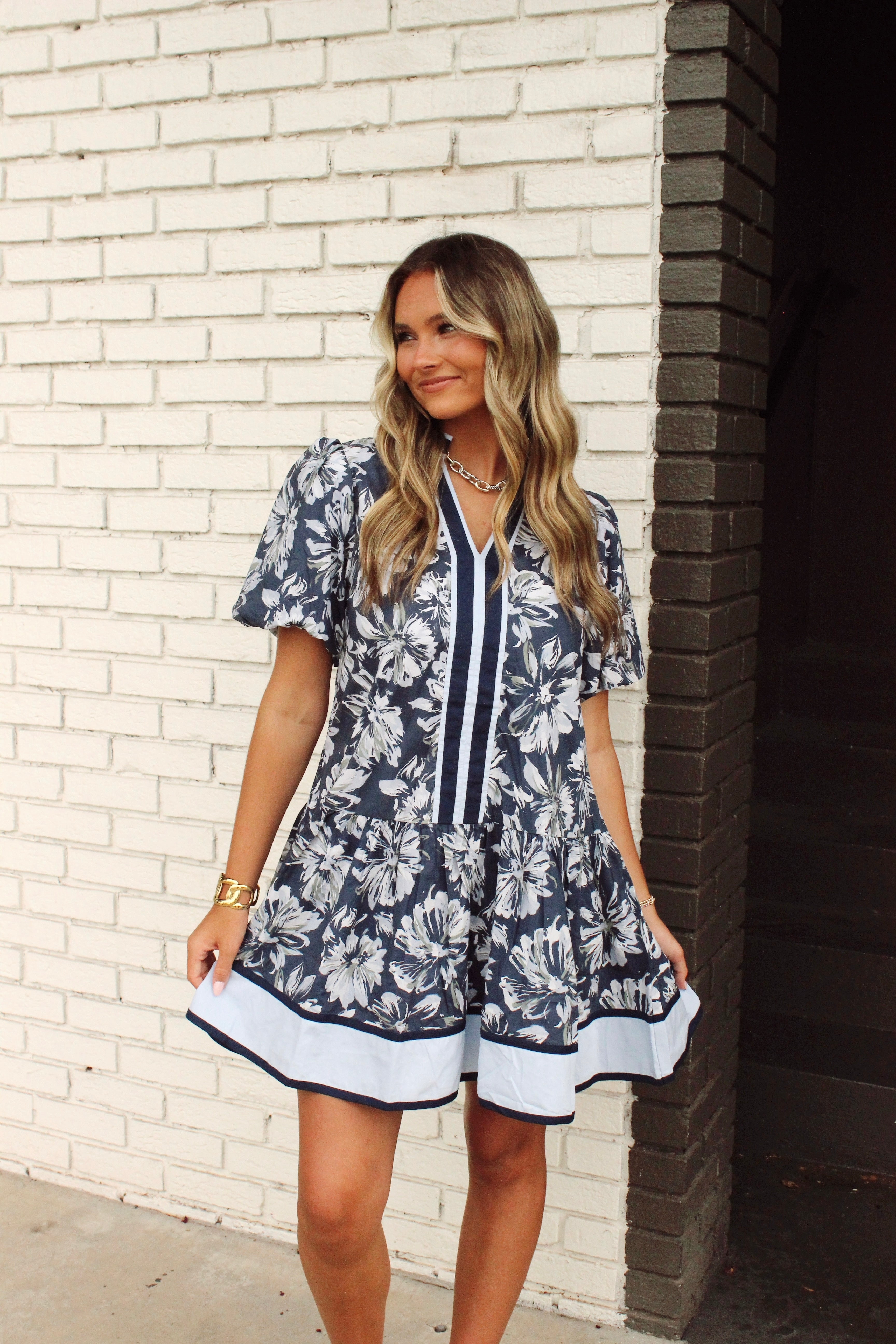Falling for You Floral Dress