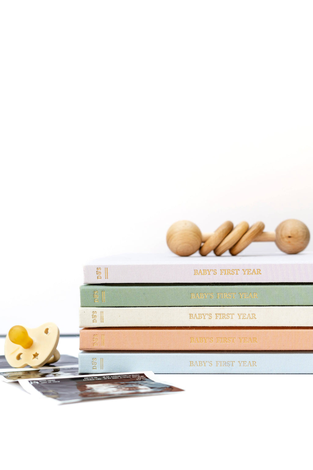 Duncan & Stone Paper Co. - Baby's First Year Memory Book & Photo Album | Mother's Day: Sky Blue