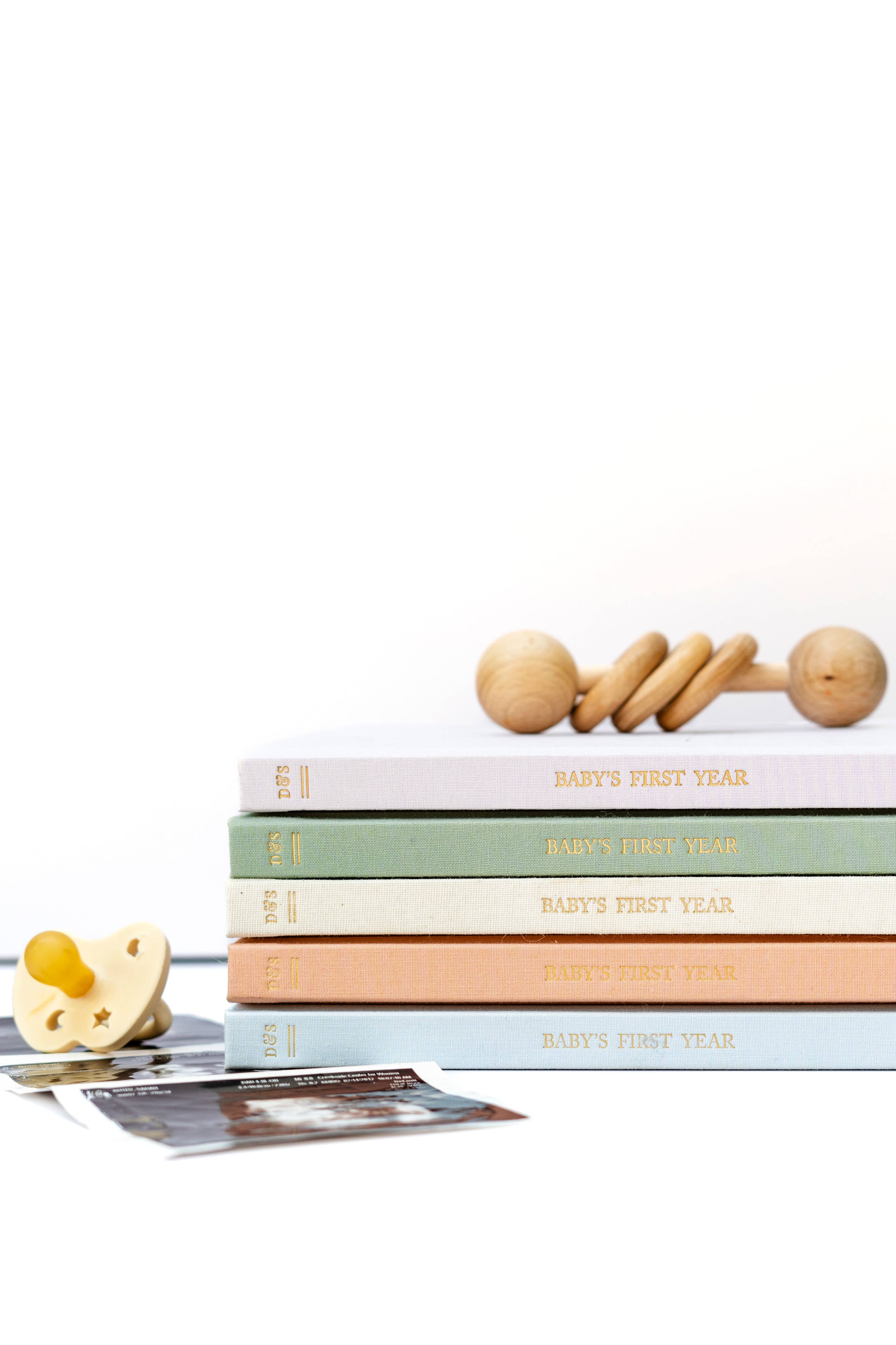 Duncan & Stone Paper Co. - Baby's First Year Memory Book & Photo Album | Mother's Day: Sky Blue