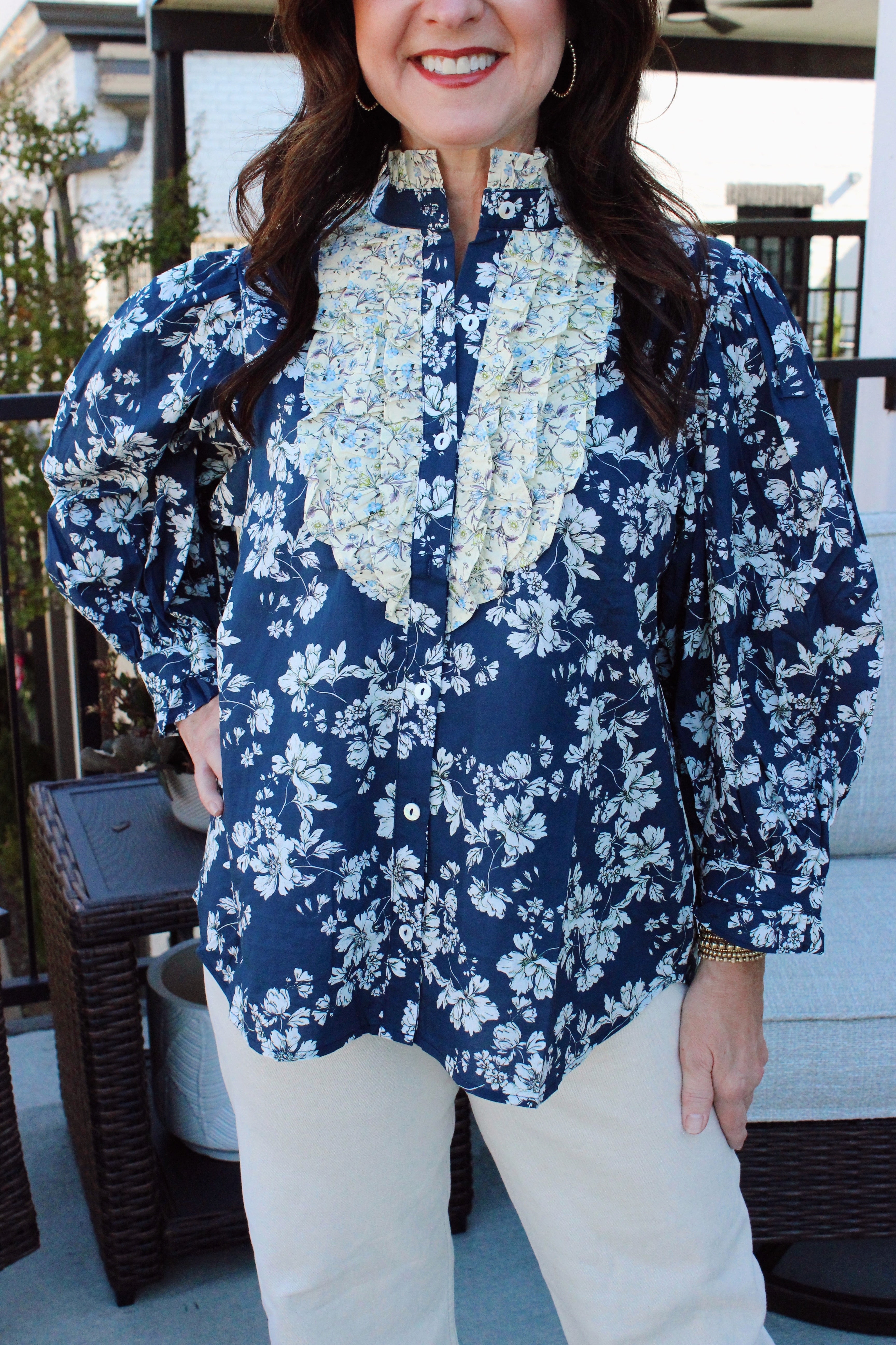 Daisy Drape Blouse