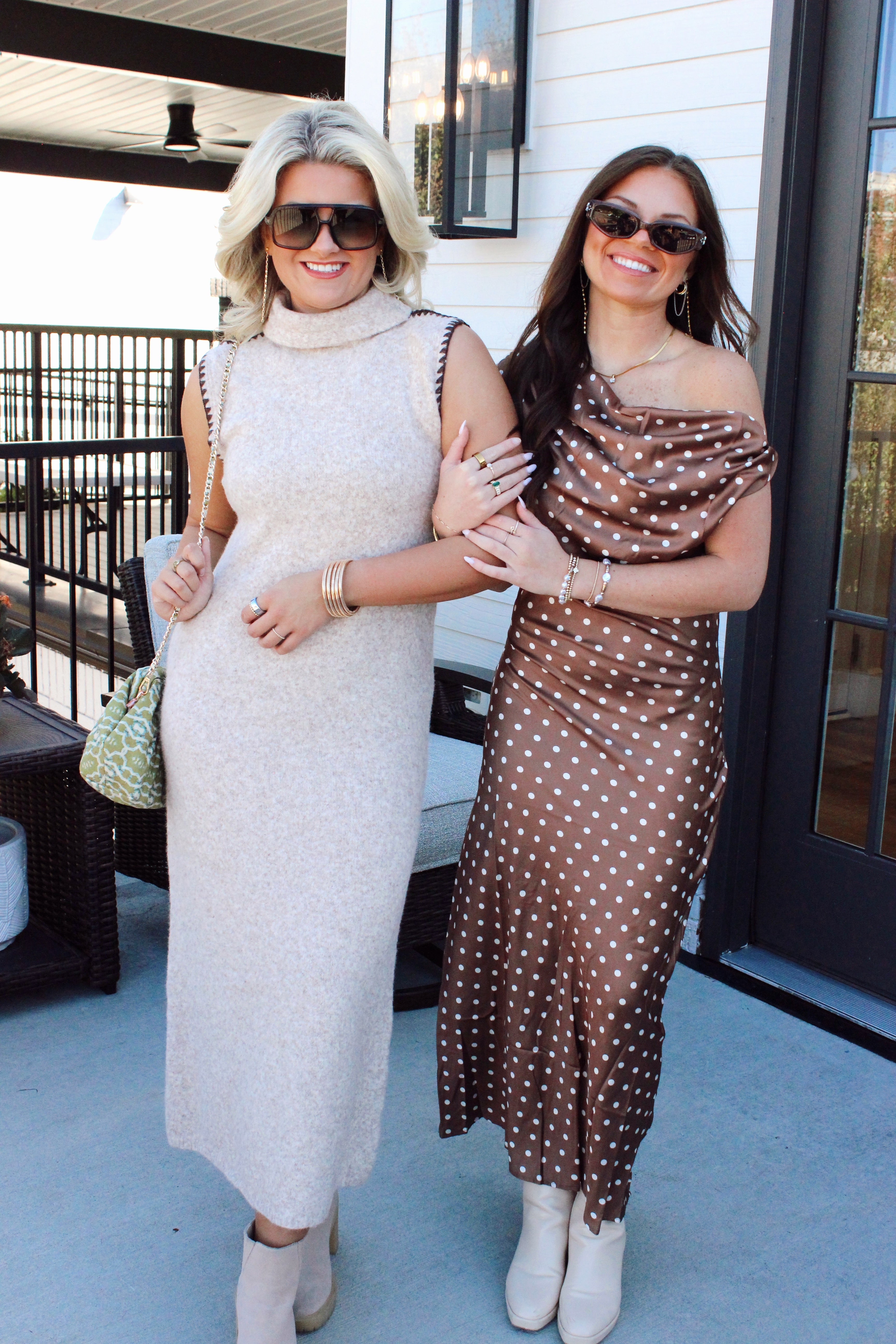 Spiced Turtleneck Maxi Dress