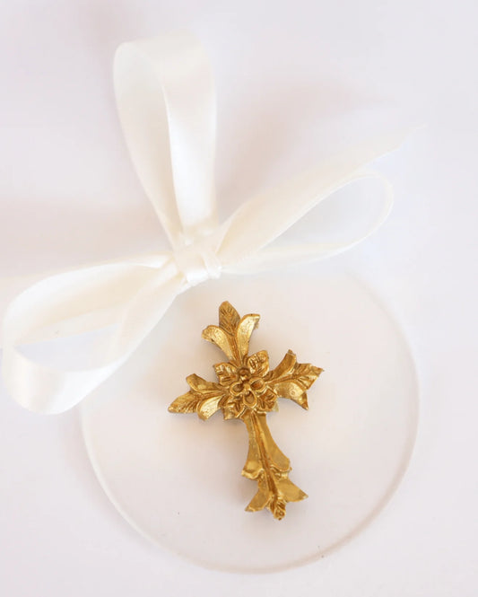 Designs by Grae - Quad Cross Intaglio Ornament