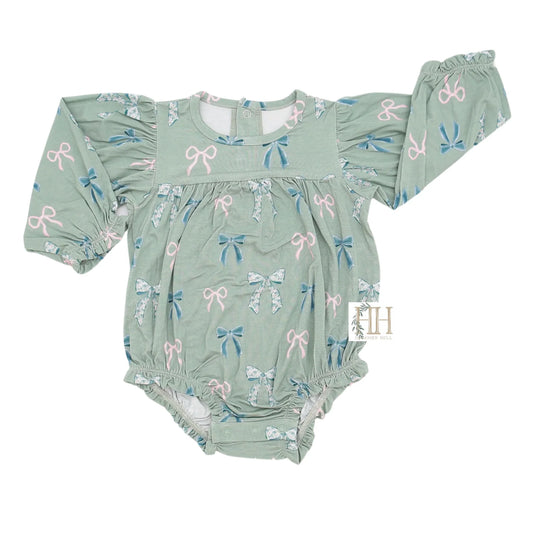 Girls Fall in Bloom Long Sleeve Bamboo Bubble