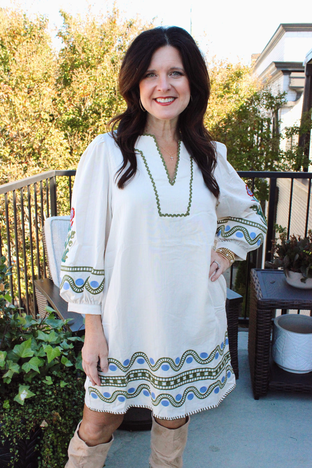 Olive Sky Boho Dress