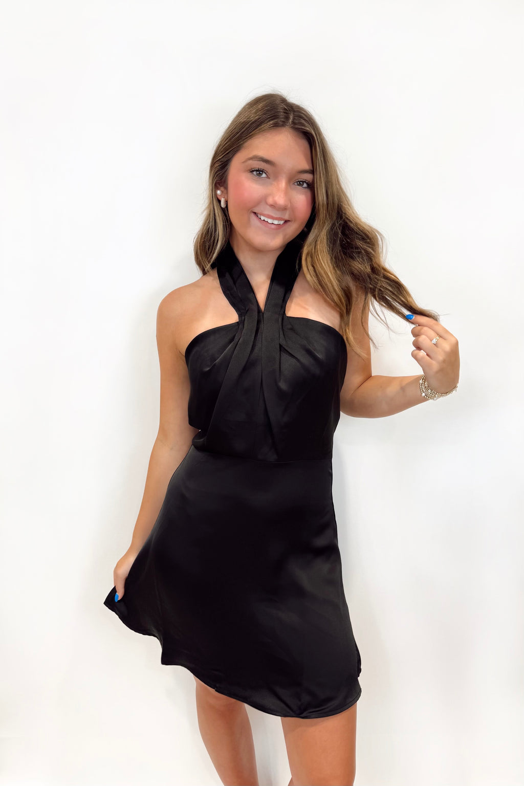 Halter Neck Bustier Mini Dress