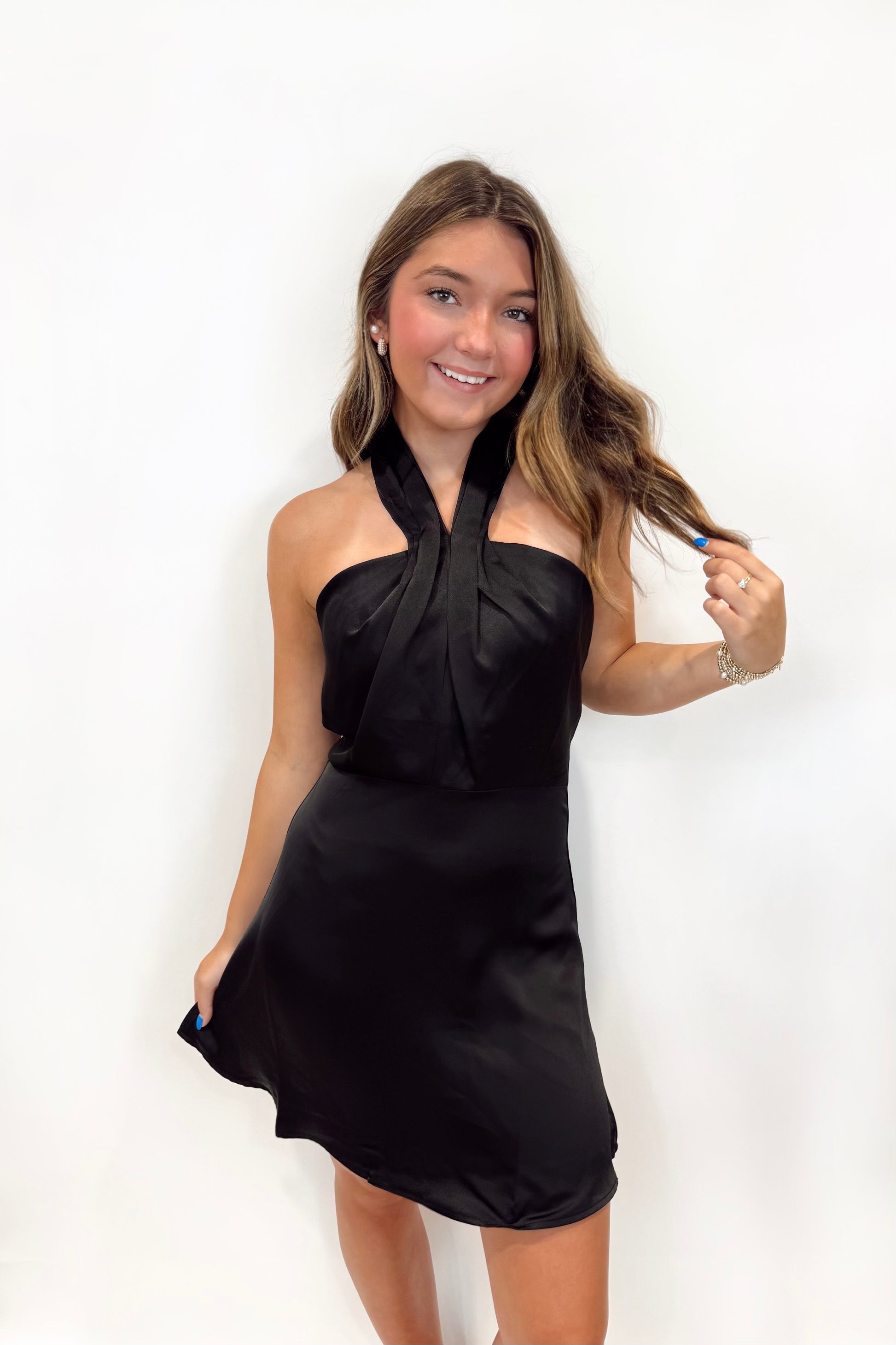 Halter Neck Bustier Mini Dress