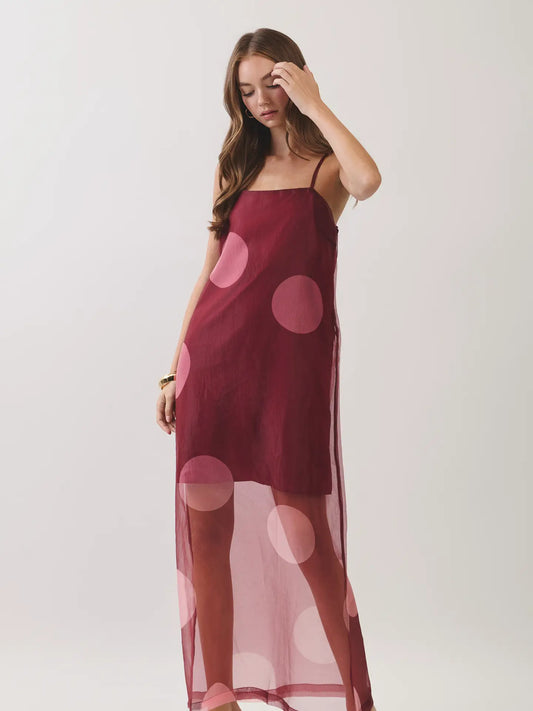 Dixie Land Dot Maxi