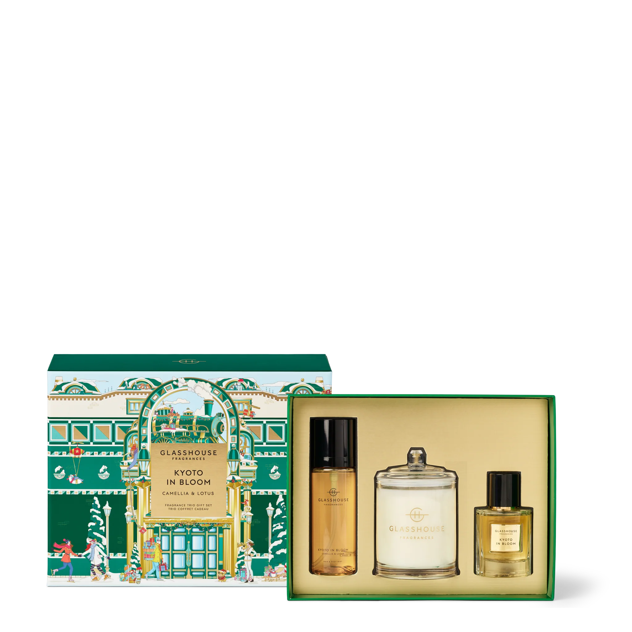 Glasshouse Holiday - Candle, Perfume, Body and Hair Mist Gift Set
