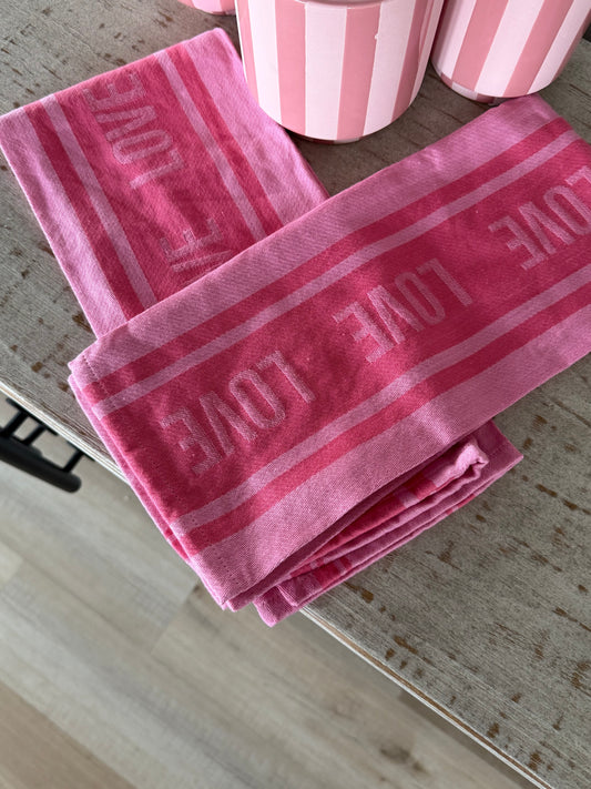 L O V E Tea Towel
