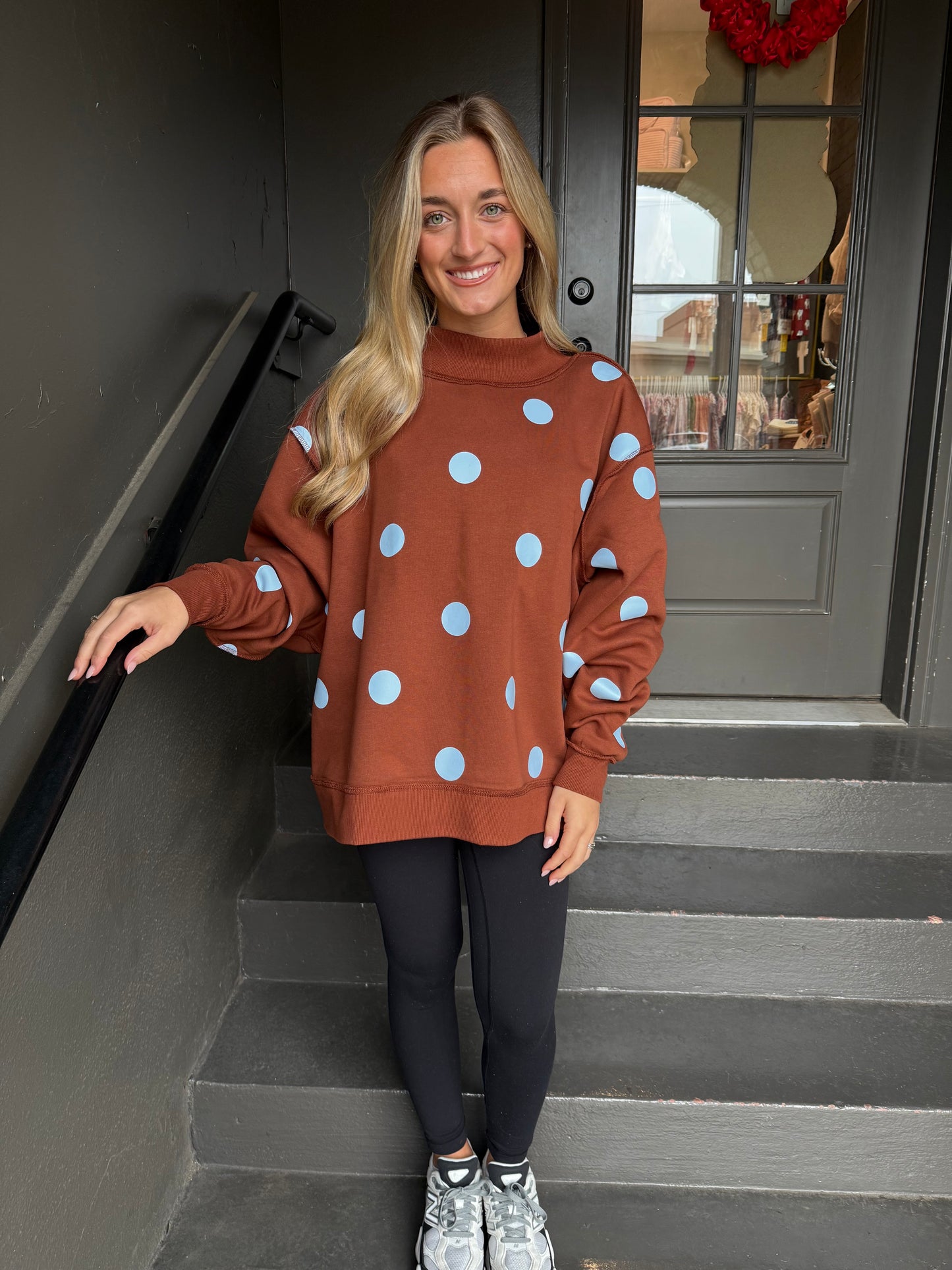 GOOD DAY* Reversible Mock Sweatshirt