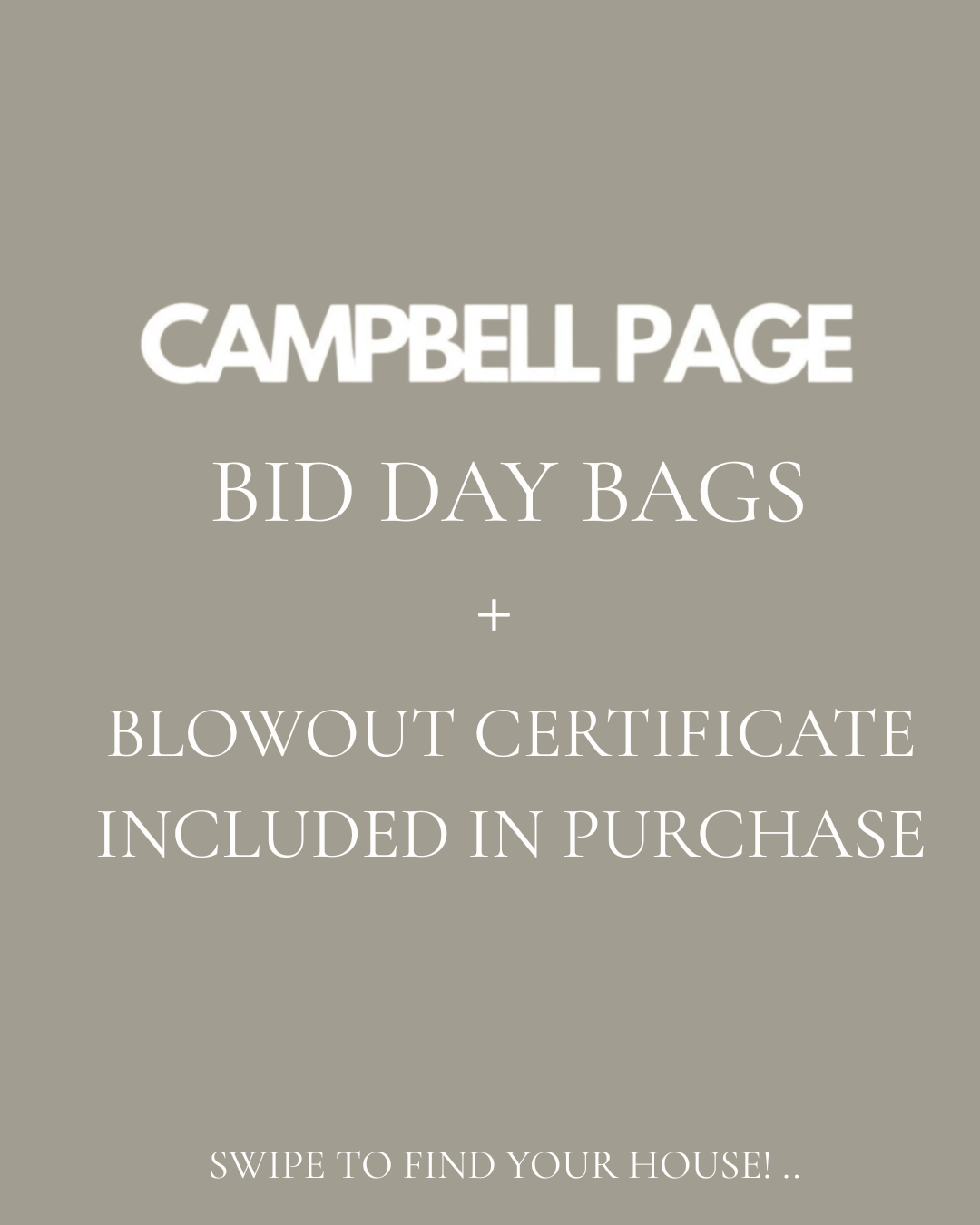 THE BID DAY BAG