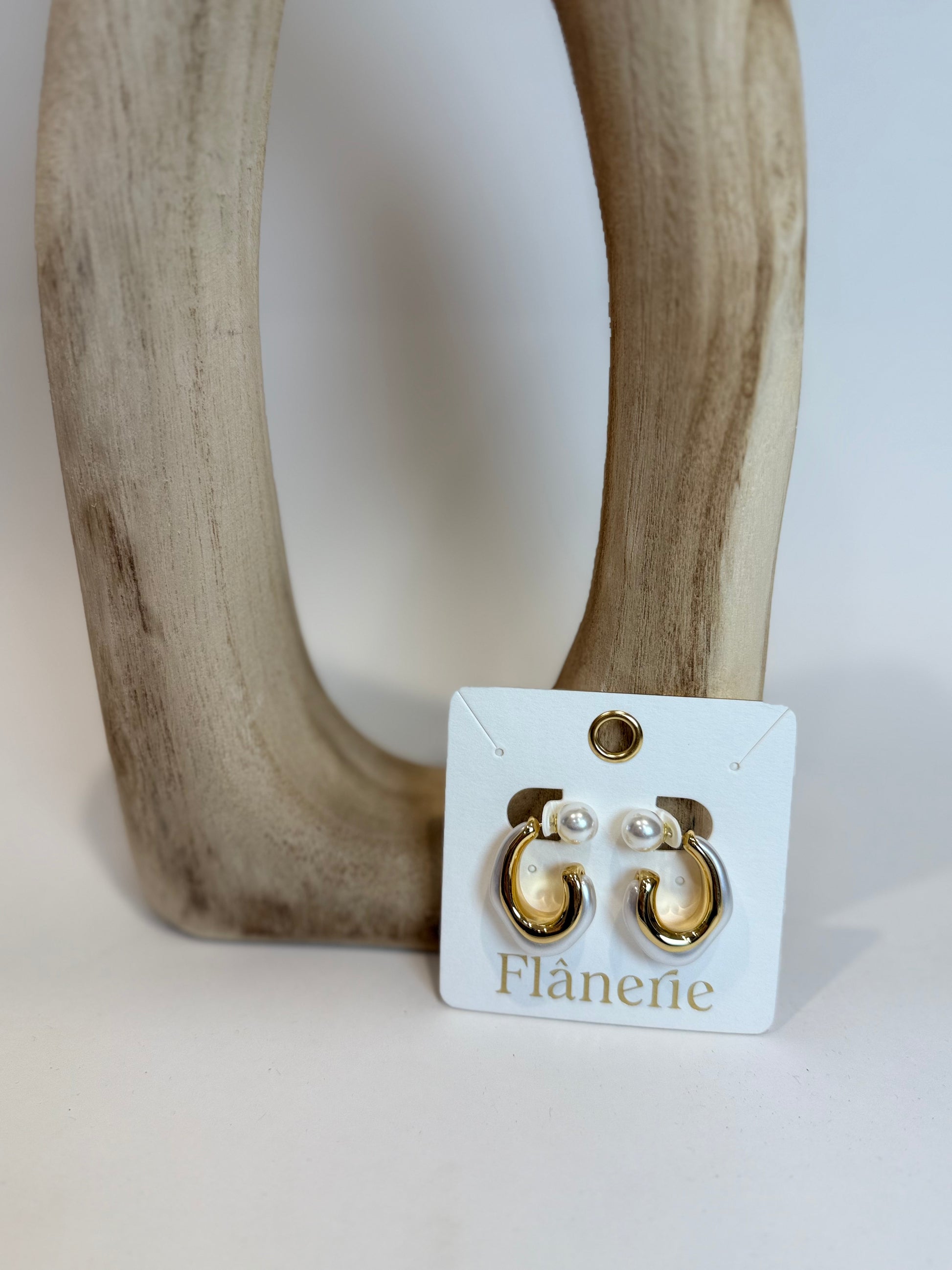 Kinsey Classic Pearl Hoop Earring