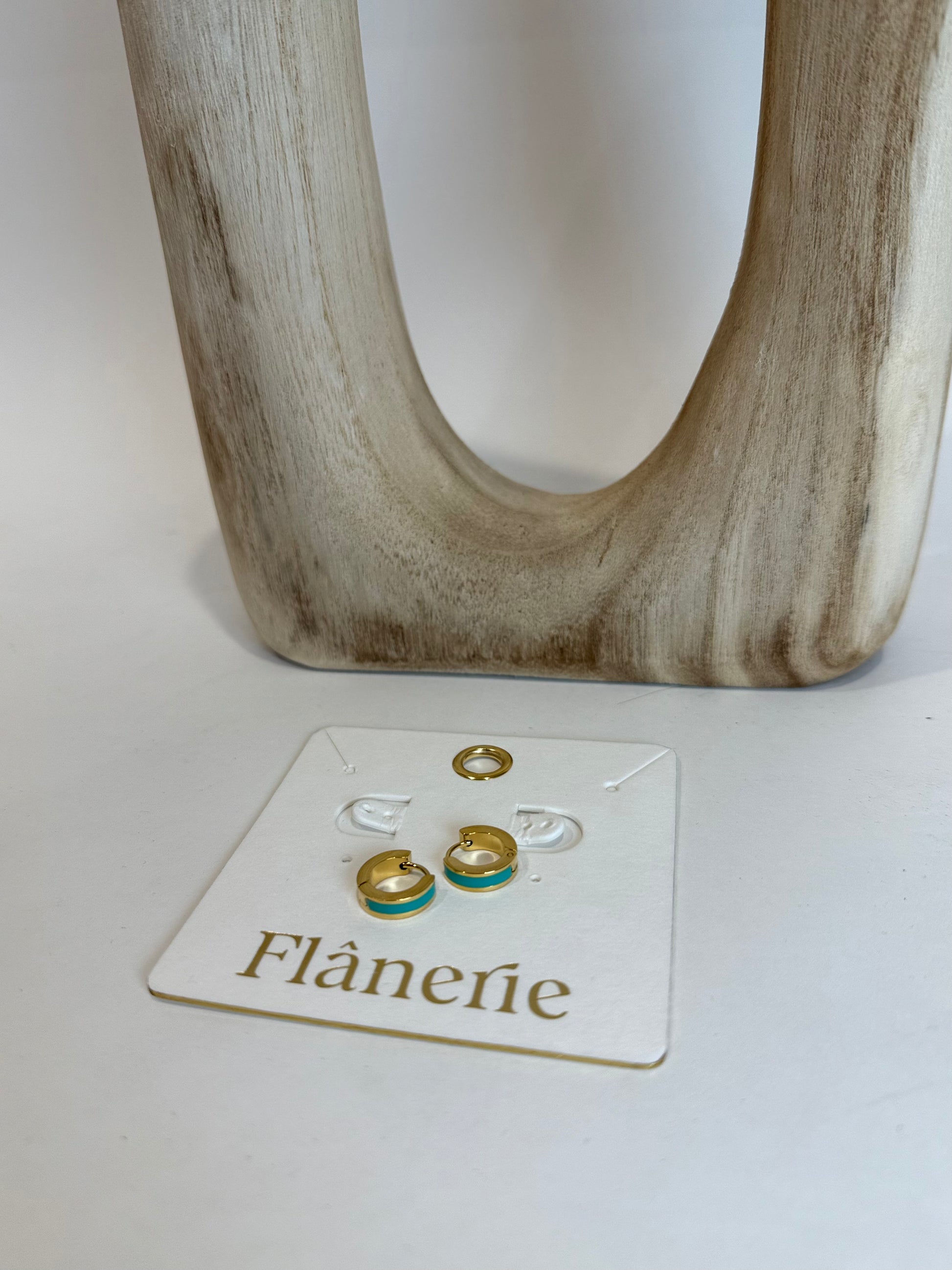 Noa Stripe Hoop Earring
