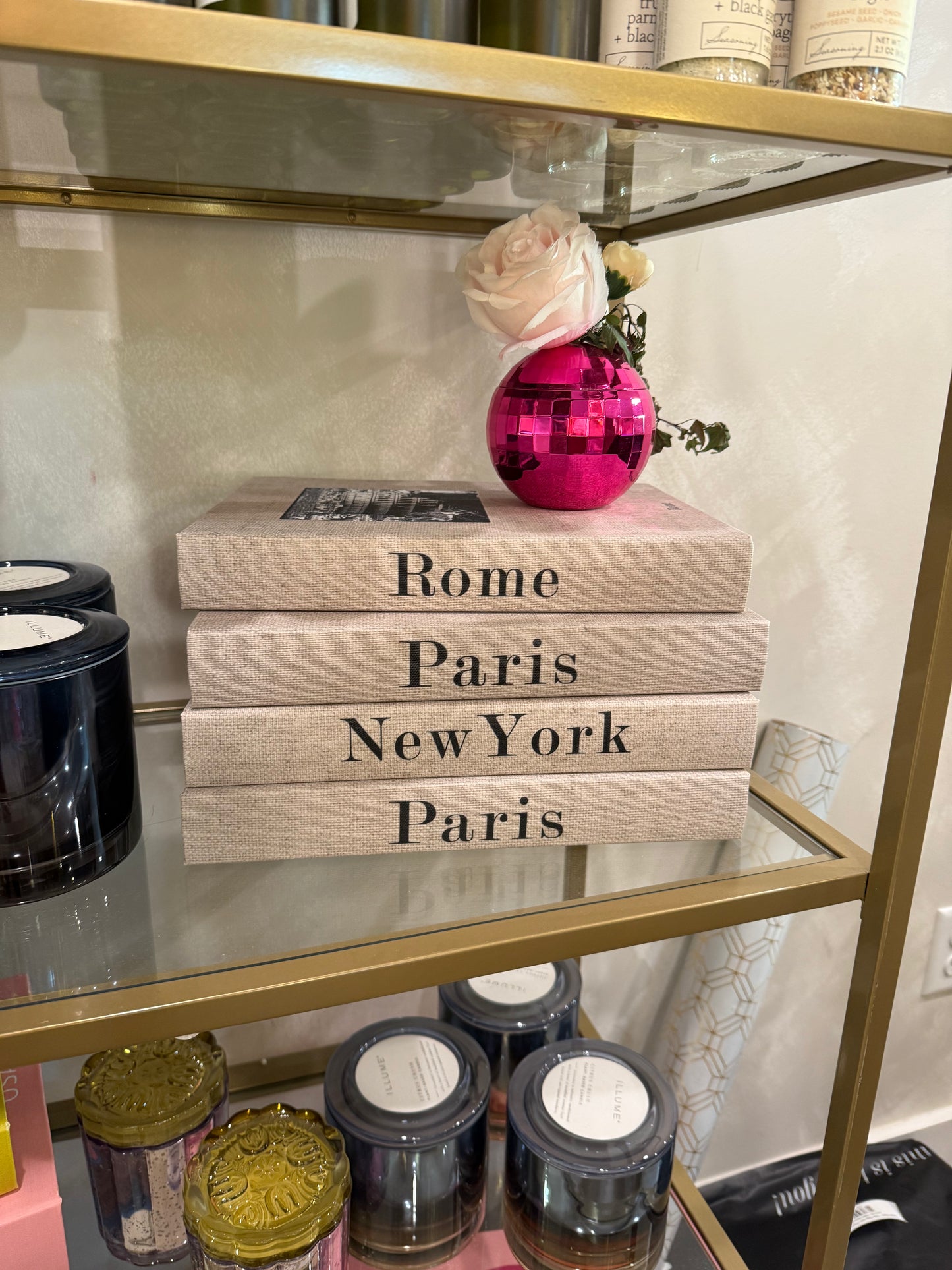 Linen Book Storage