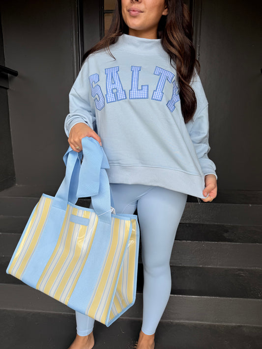 SALTY Mock neck Sweatshirt