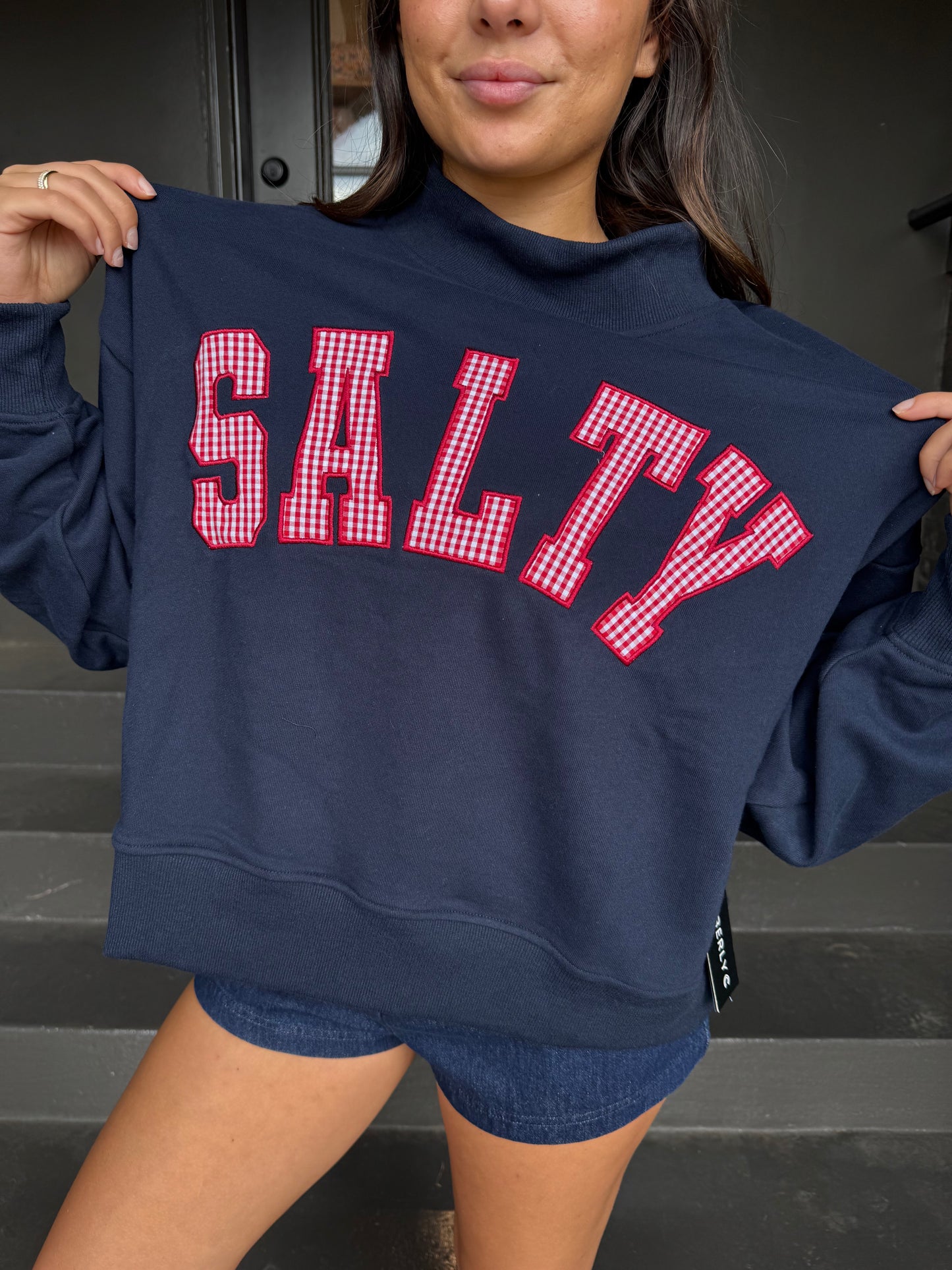 SALTY Mock neck Sweatshirt
