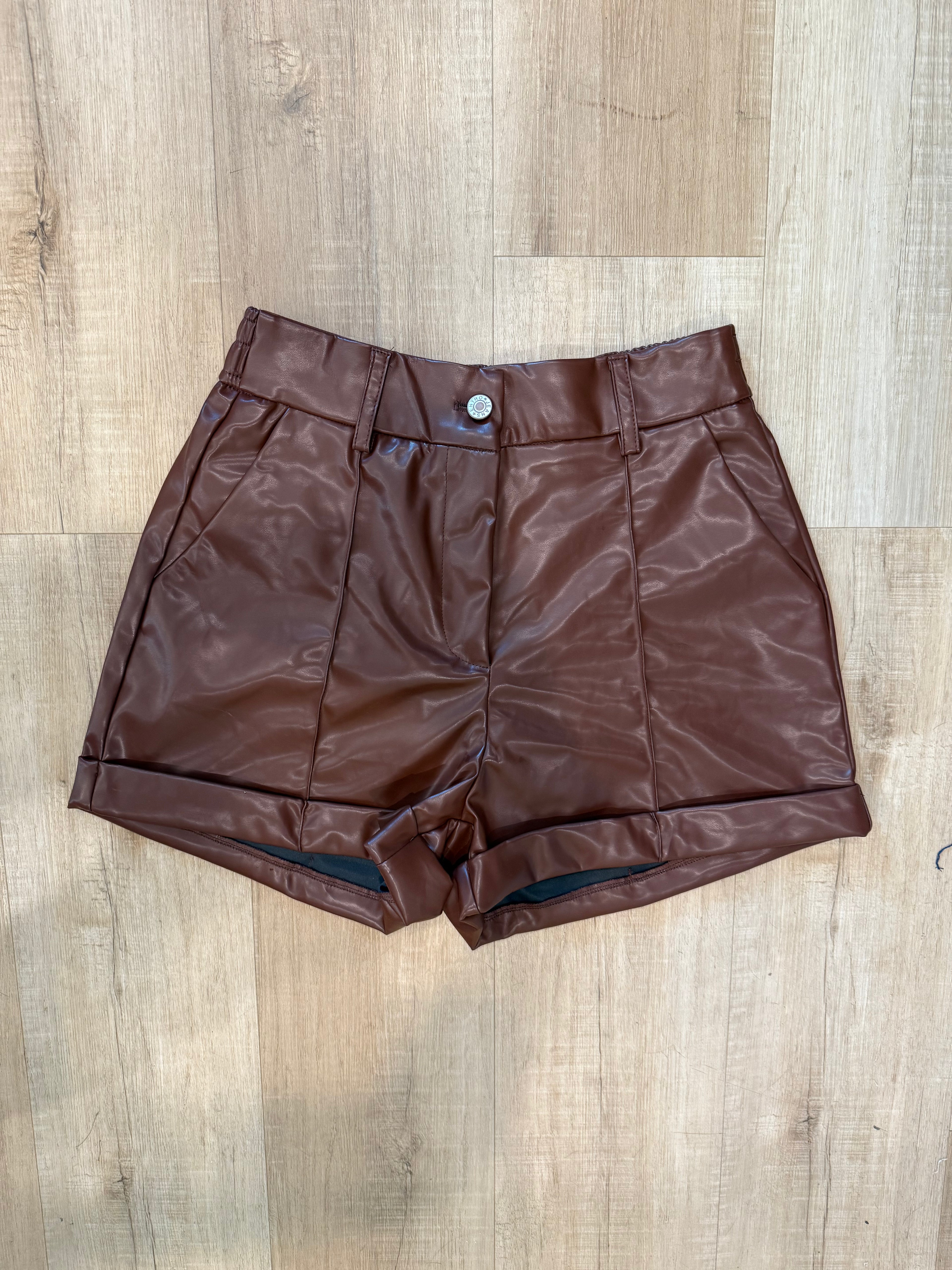 The November Leather Cuff Short