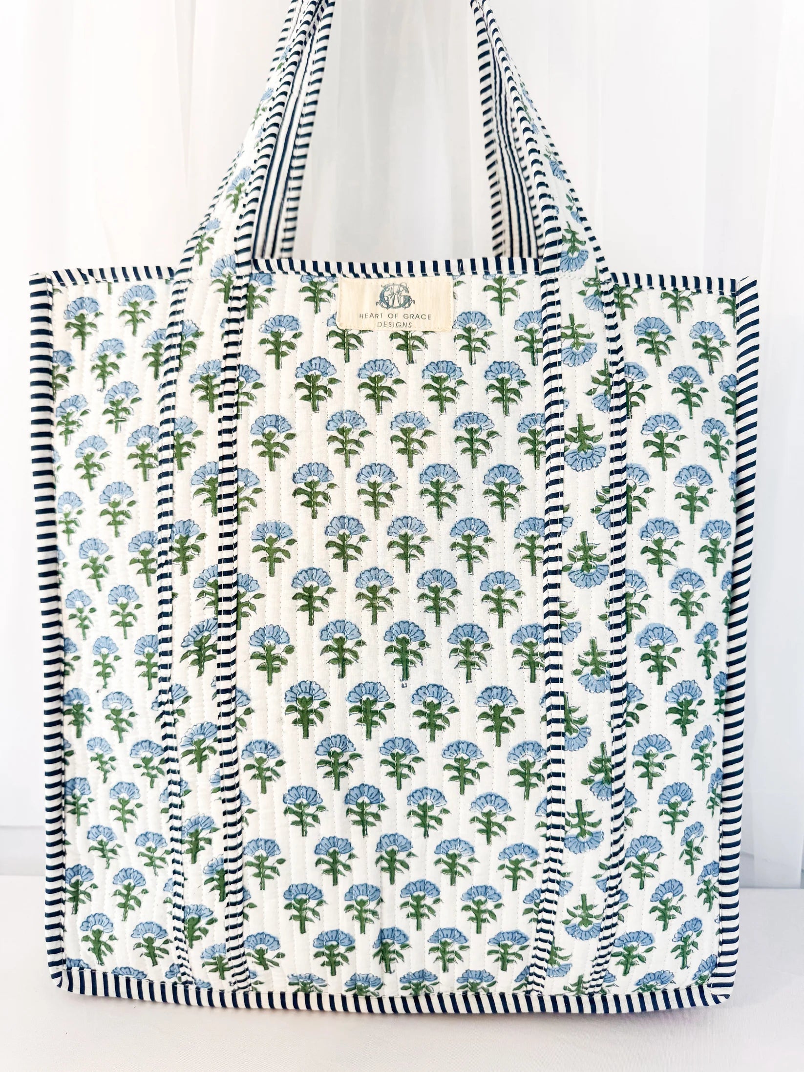 Heart of Grace - Carolina Quilted Tote Bag