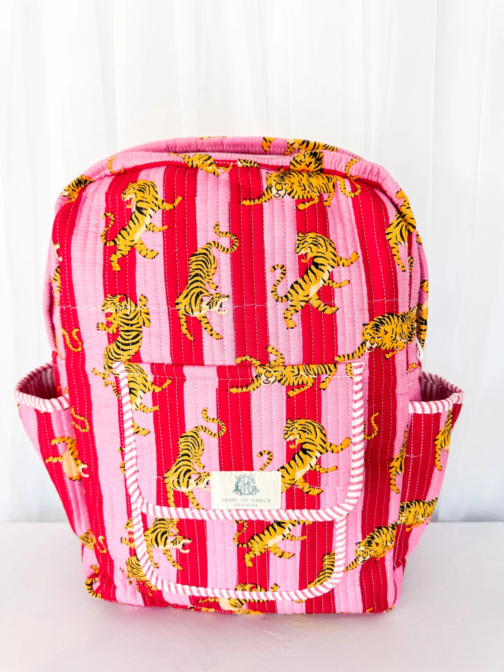 Tiger Lily Quilted Backpack