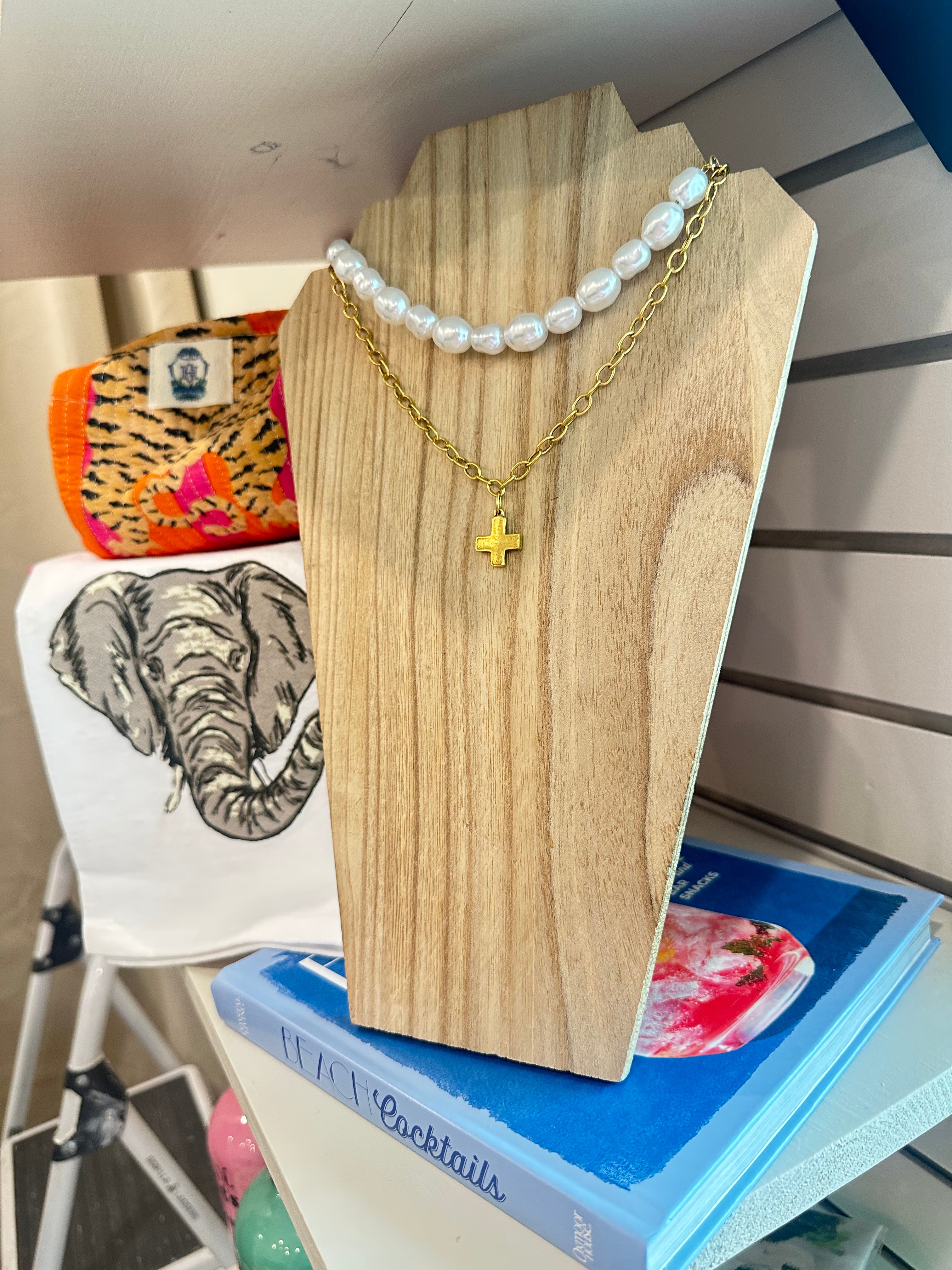 Golden Hour Cross Necklace